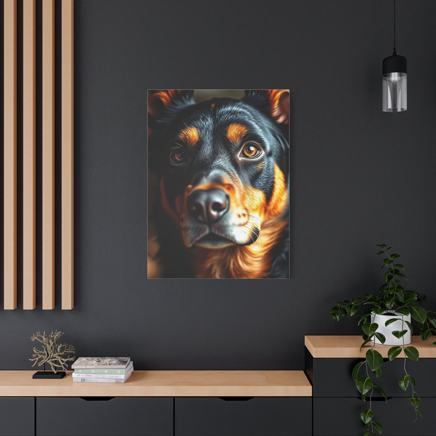 Black and Tan Art Refined Canvas Wall Art & Canvas Print