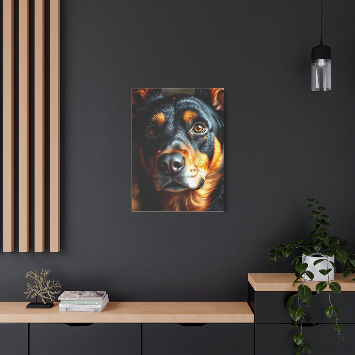 Black and Tan Art Refined Canvas Wall Art & Canvas Print