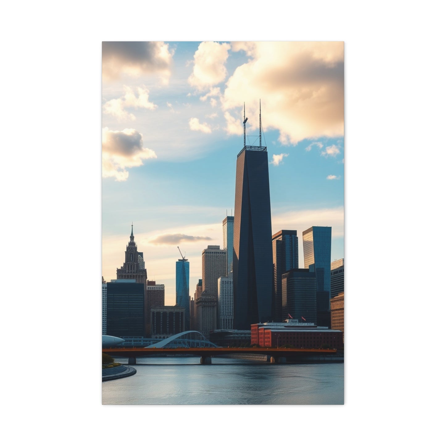 Chicago Skylines Art Luxury Canvas Wall Art & Canvas Print