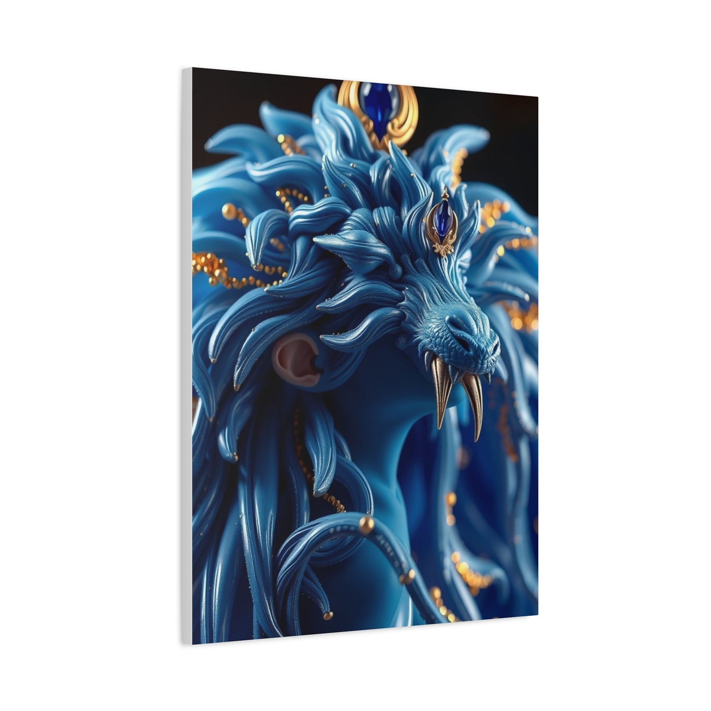 Supreme Blue & Gold Art Collection Wall Art & Canvas Print