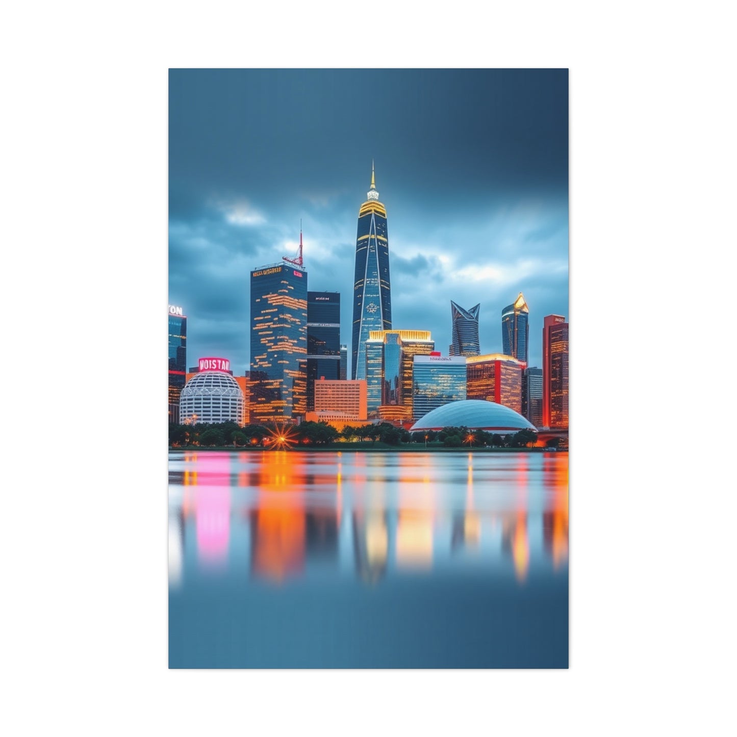 Supreme Houston Skylines Art Collection Wall Art & Canvas Print