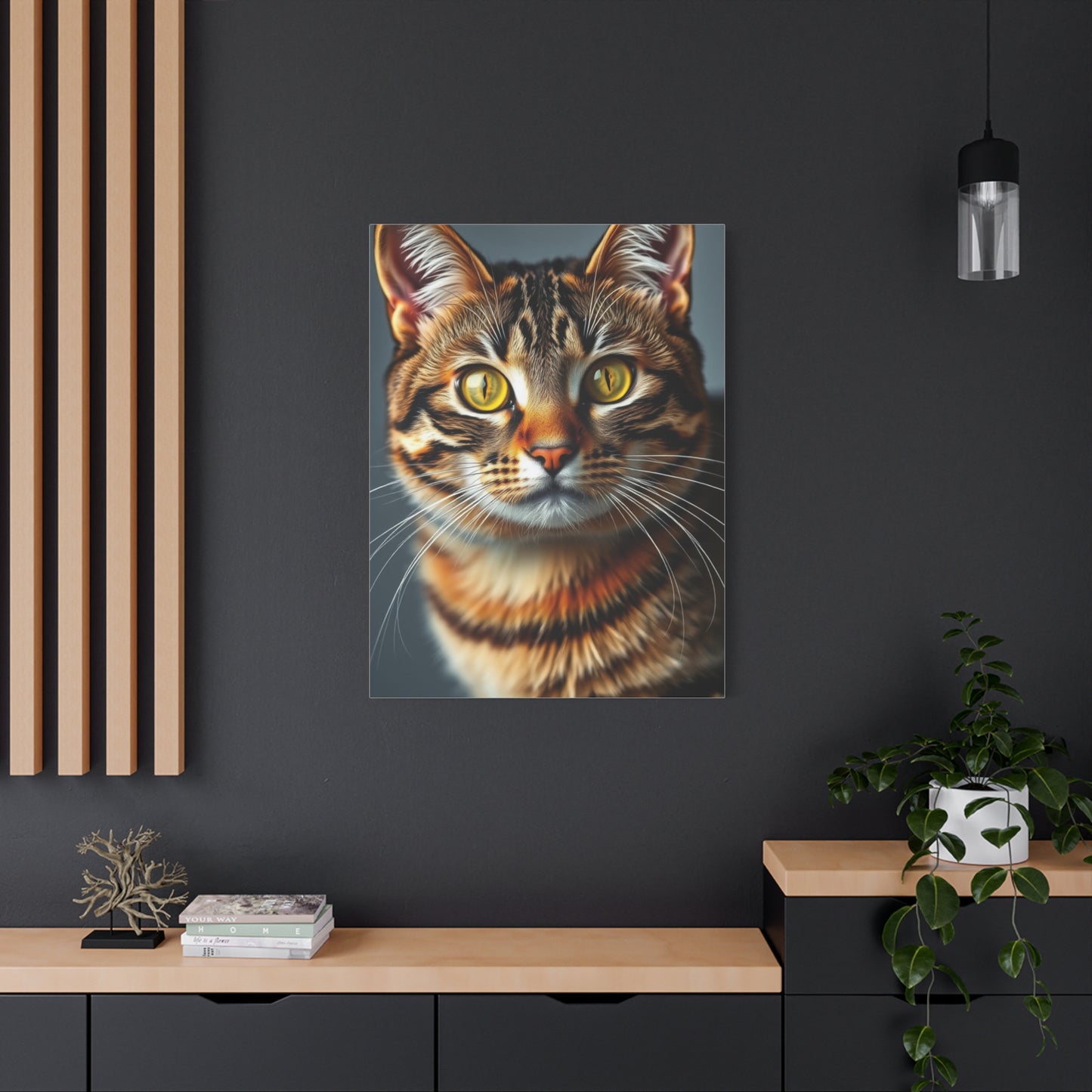 Tabby Cat Art Refined Canvas Wall Art & Canvas Print