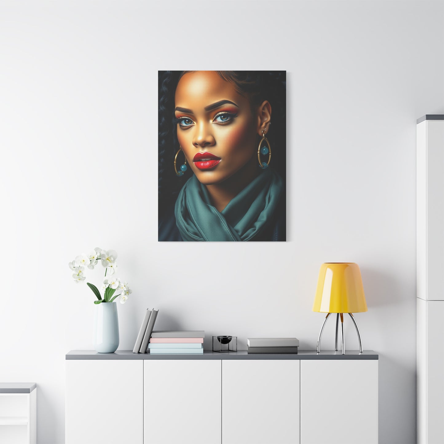 Rihannas Enchanting Aura Art Wall Art & Canvas Print