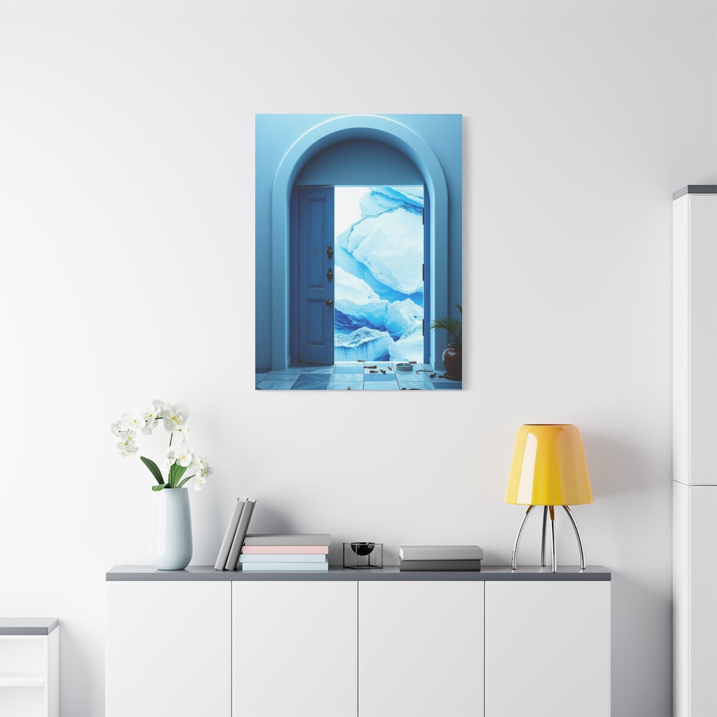 Supreme Blue and White Art Collection Wall Art & Canvas Print