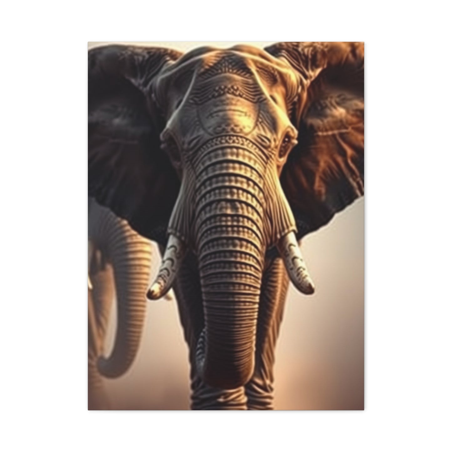 Serene Elephantine Panorama Wall Art & Canvas Print