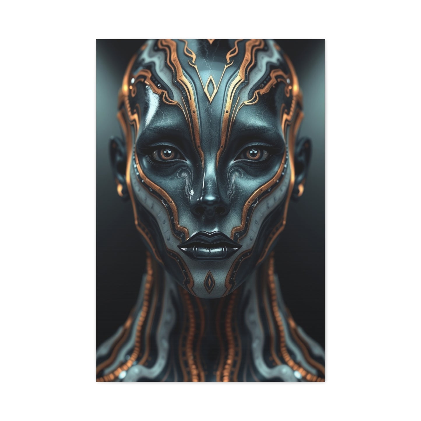 Charcoal, Onyx, and Ivory Art Luxury Canvas Wall Art & Canvas Print