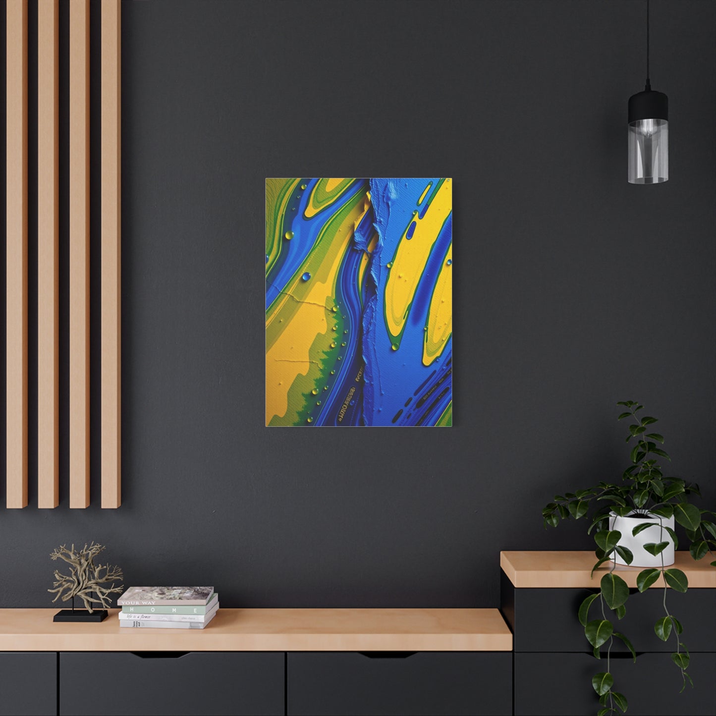 Masterpiece Blue & Yellow Art Vision Wall Art & Canvas Print