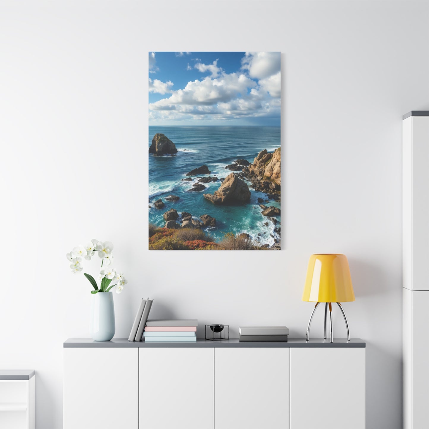 Luxe Maritime Horizon Wall Art & Canvas Print