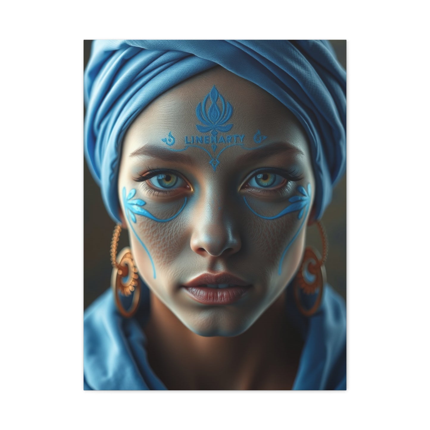 Cobalt Tranquility Painting Wall Art & Canvas Print