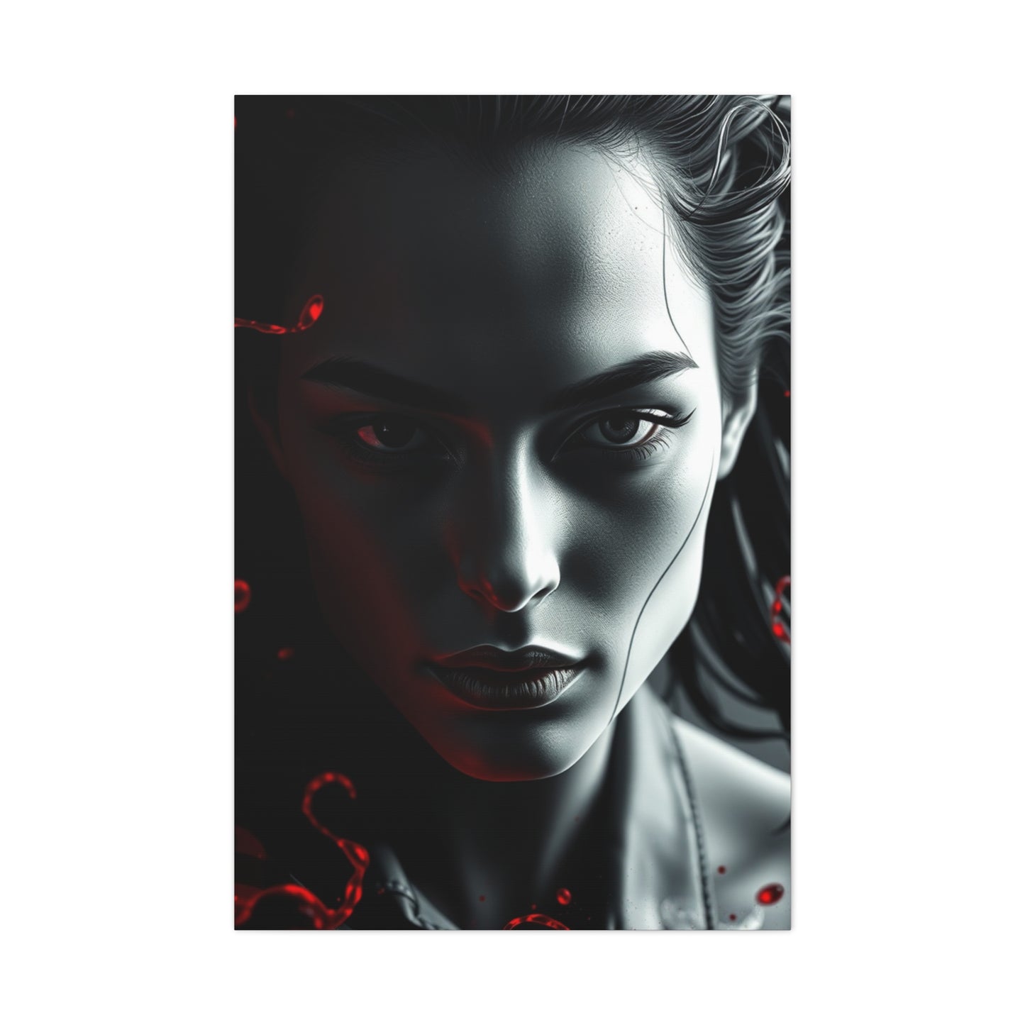 Black, White & Red Art Luxury Canvas Wall Art & Canvas Print