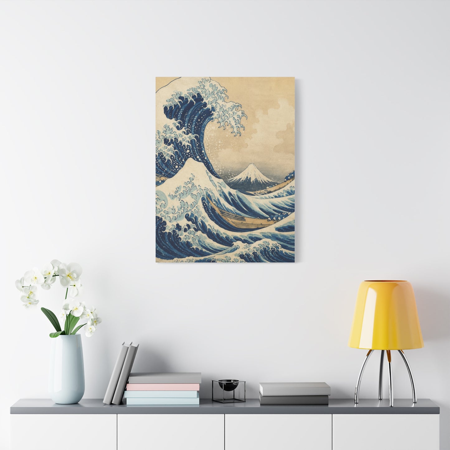 Classic Great Wave Ukiyo-E Interpretation Wall Art & Canvas Print