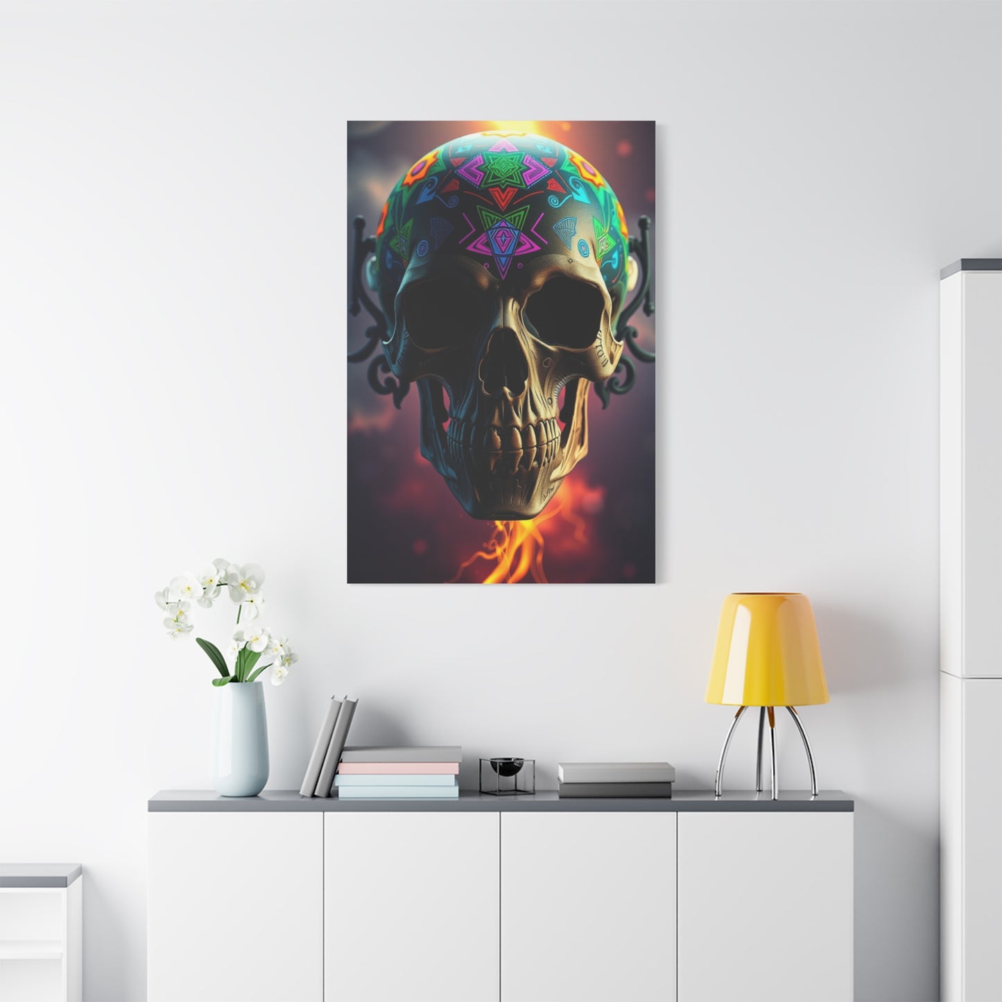 Vivid Skull Reverie Wall Art & Canvas Print