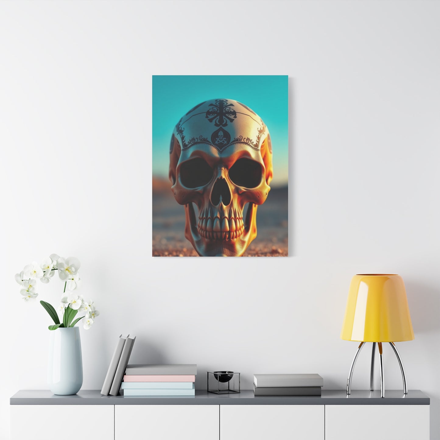 Aristocratic Skull Manifest Wall Art & Canvas Print