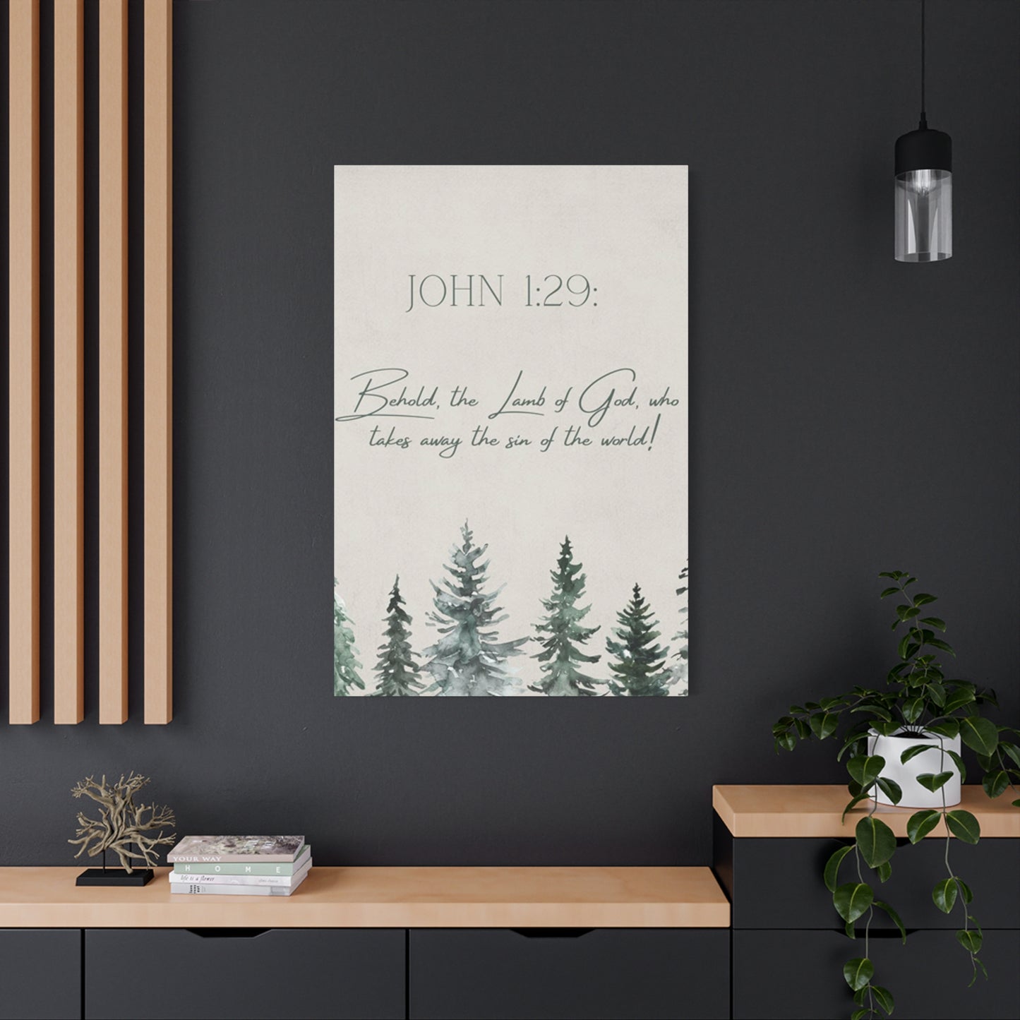 John 1 : 29 Quotes And Saying Poster Wall Art & Canvas Prints