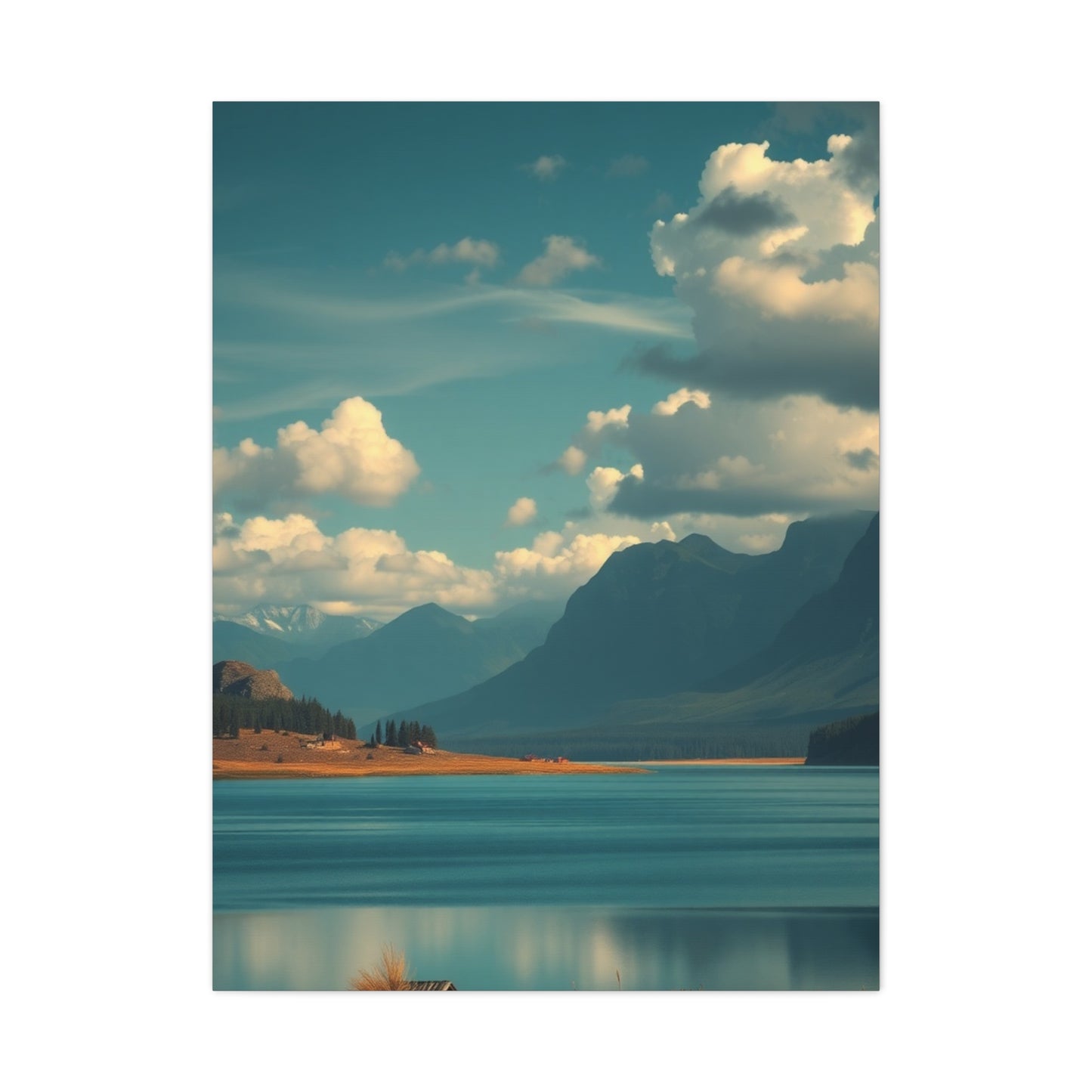 Serene Topography Canvas Wall Art & Canvas Print