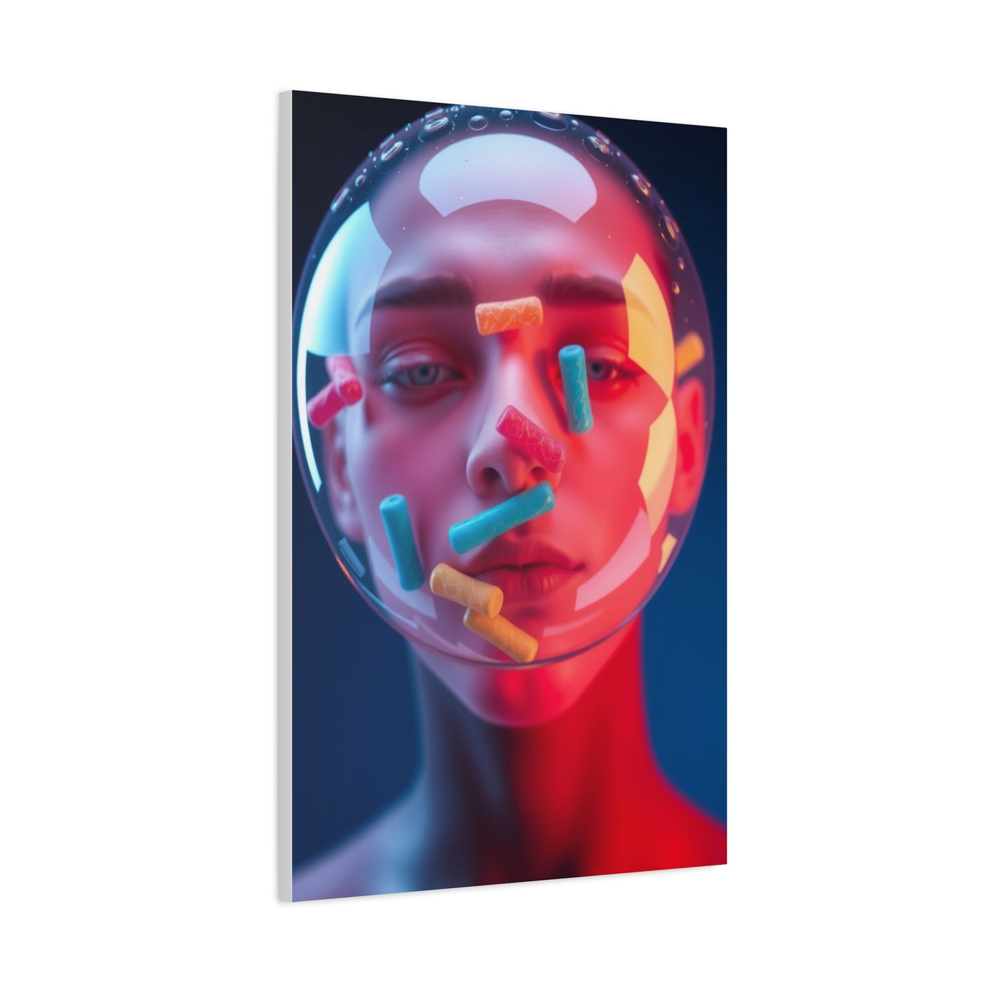 Vision Bubble Gum Art Art Wall Art & Canvas Print
