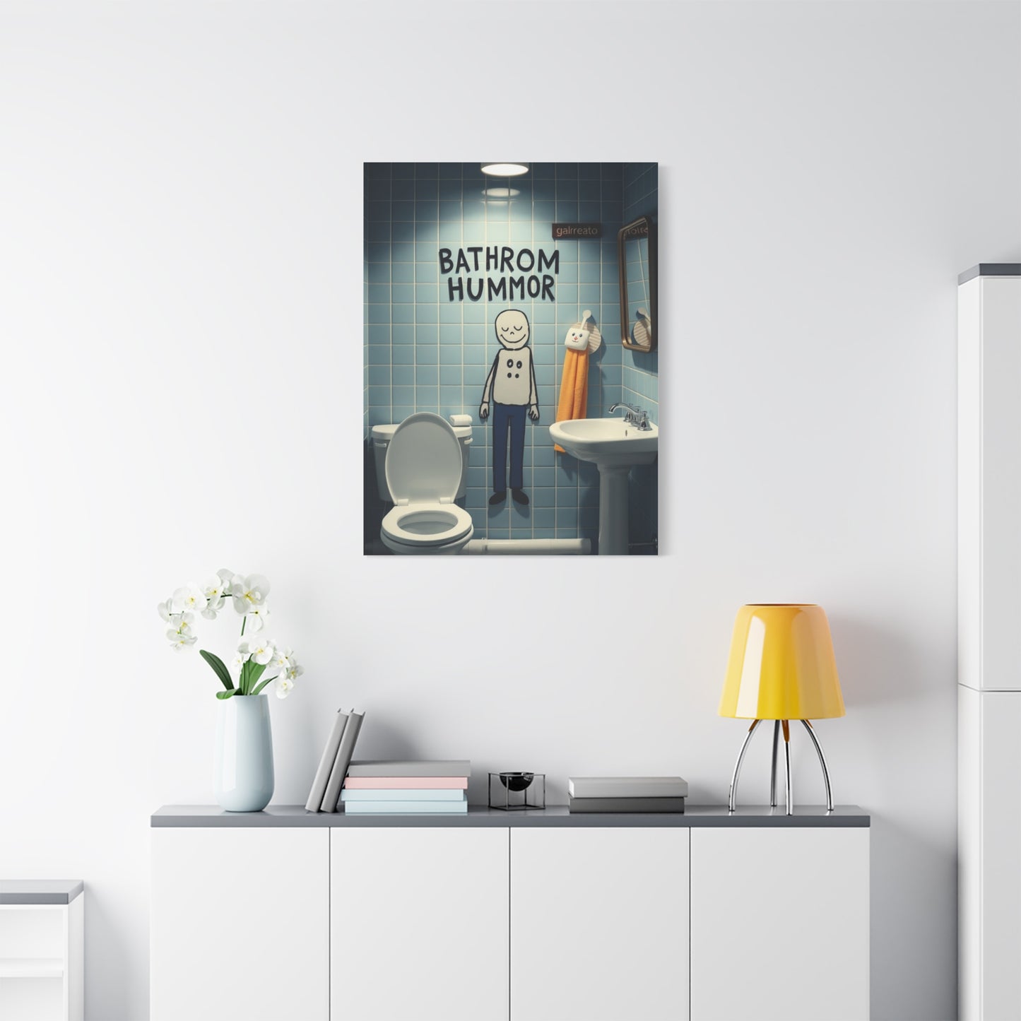 Collection Bathroom Humor Art Art Wall Art & Canvas Print