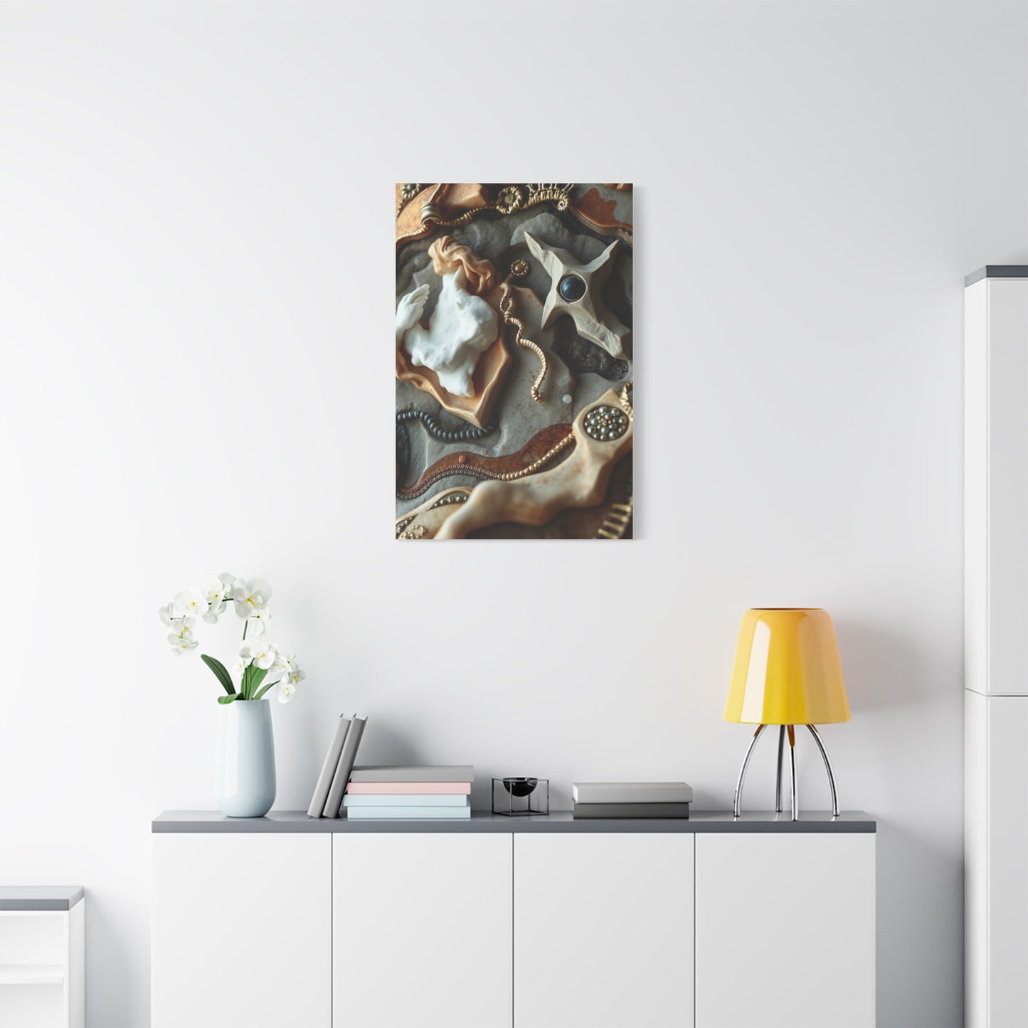 Collection Charcoal, Onyx, and Ivory Art Art Wall Art & Canvas Print