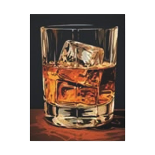 English Whiskey With Ice Wall Art & Canvas Prints