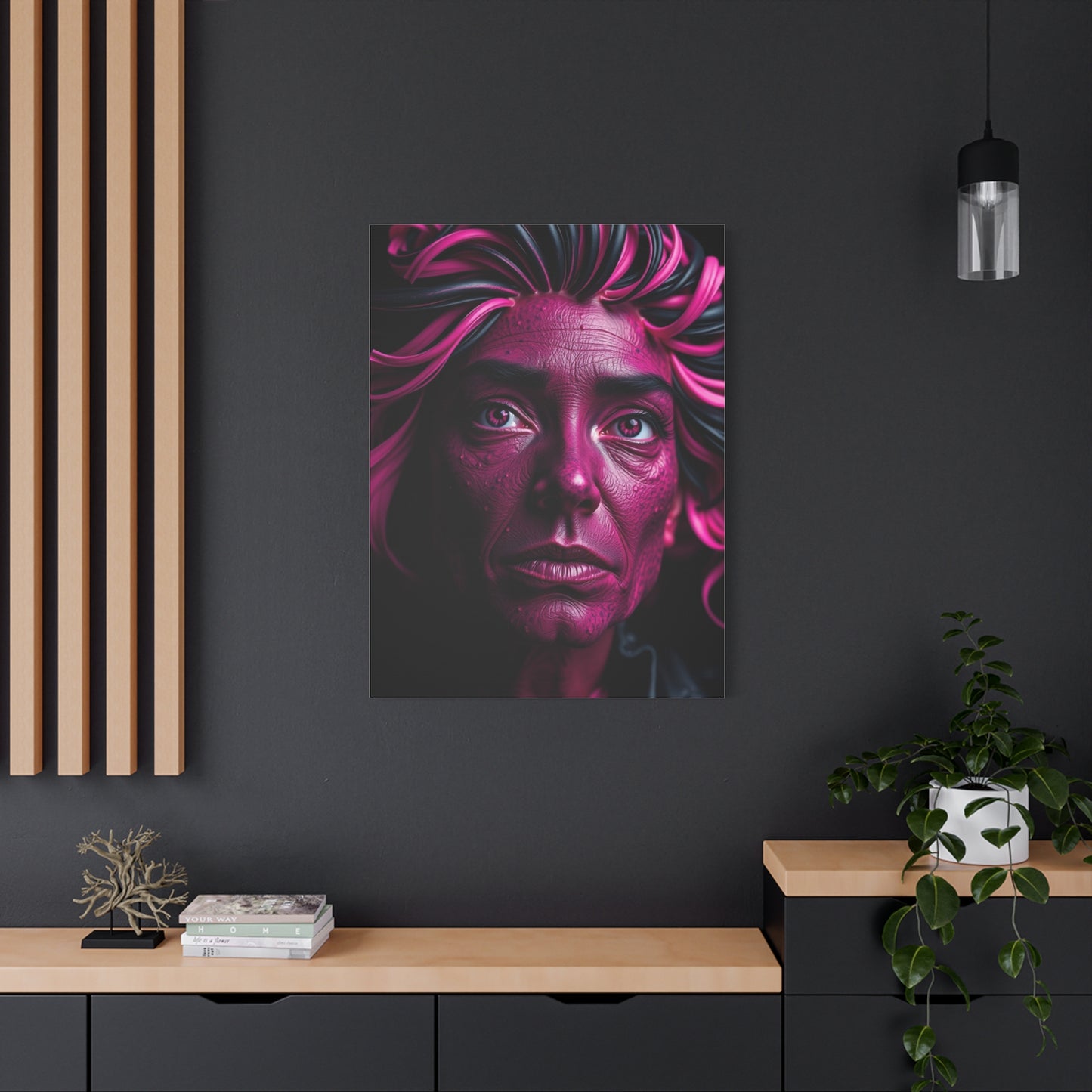 Elite Black & Pink Art Vision Wall Art & Canvas Print