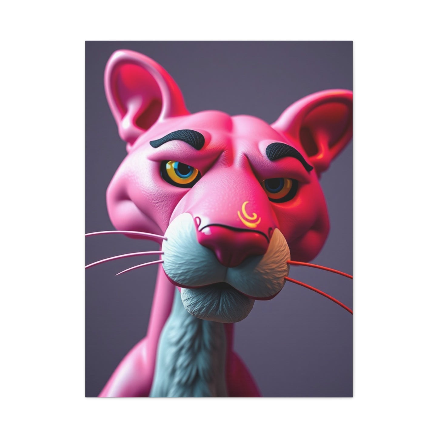 Ruby Feline Elegance Wall Art & Canvas Print