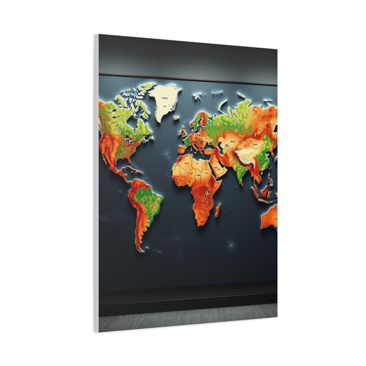 Collection World Map Art Art Wall Art & Canvas Print