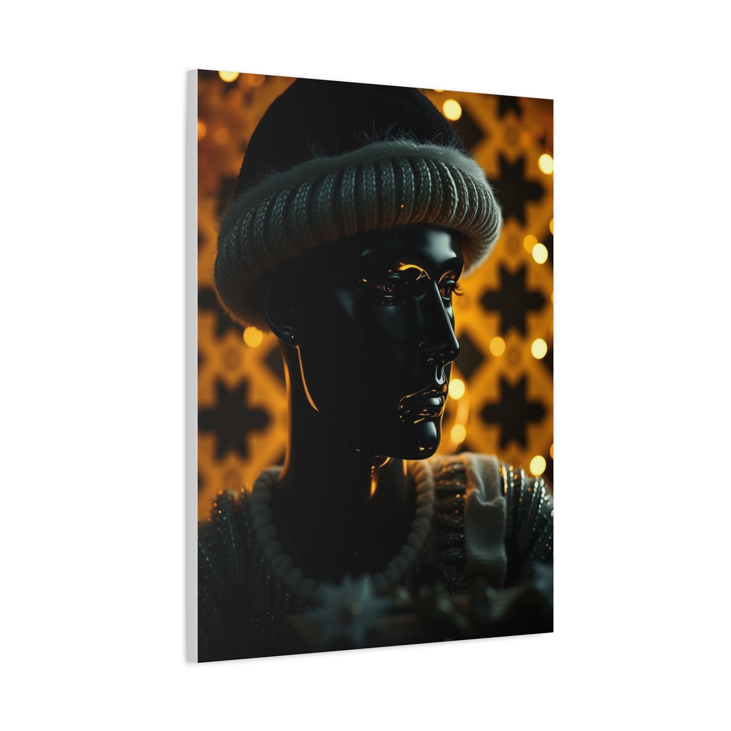 Black Christmas Art Luxury Canvas Wall Art & Canvas Print