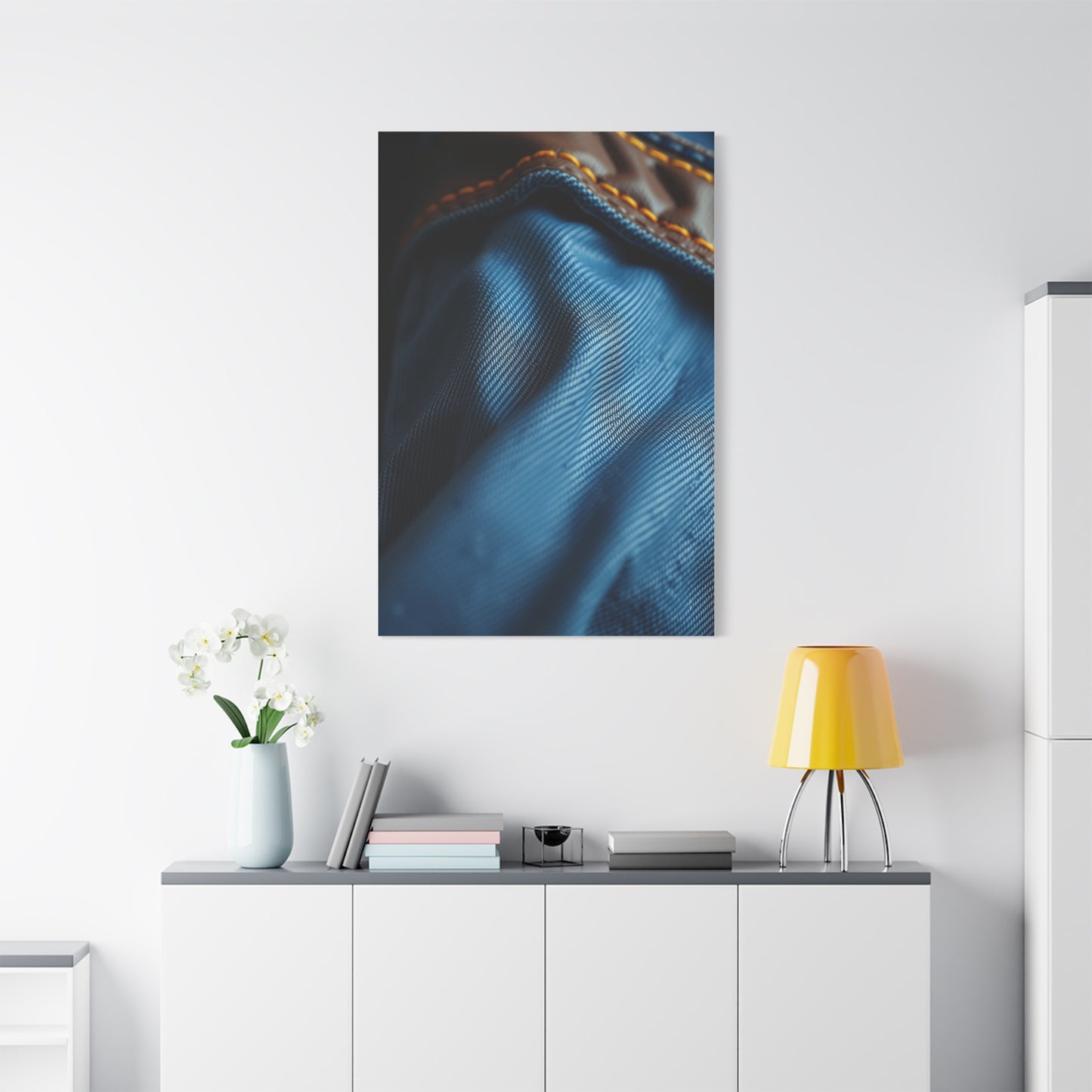 Supreme Denim and Leather Art Collection Wall Art & Canvas Print