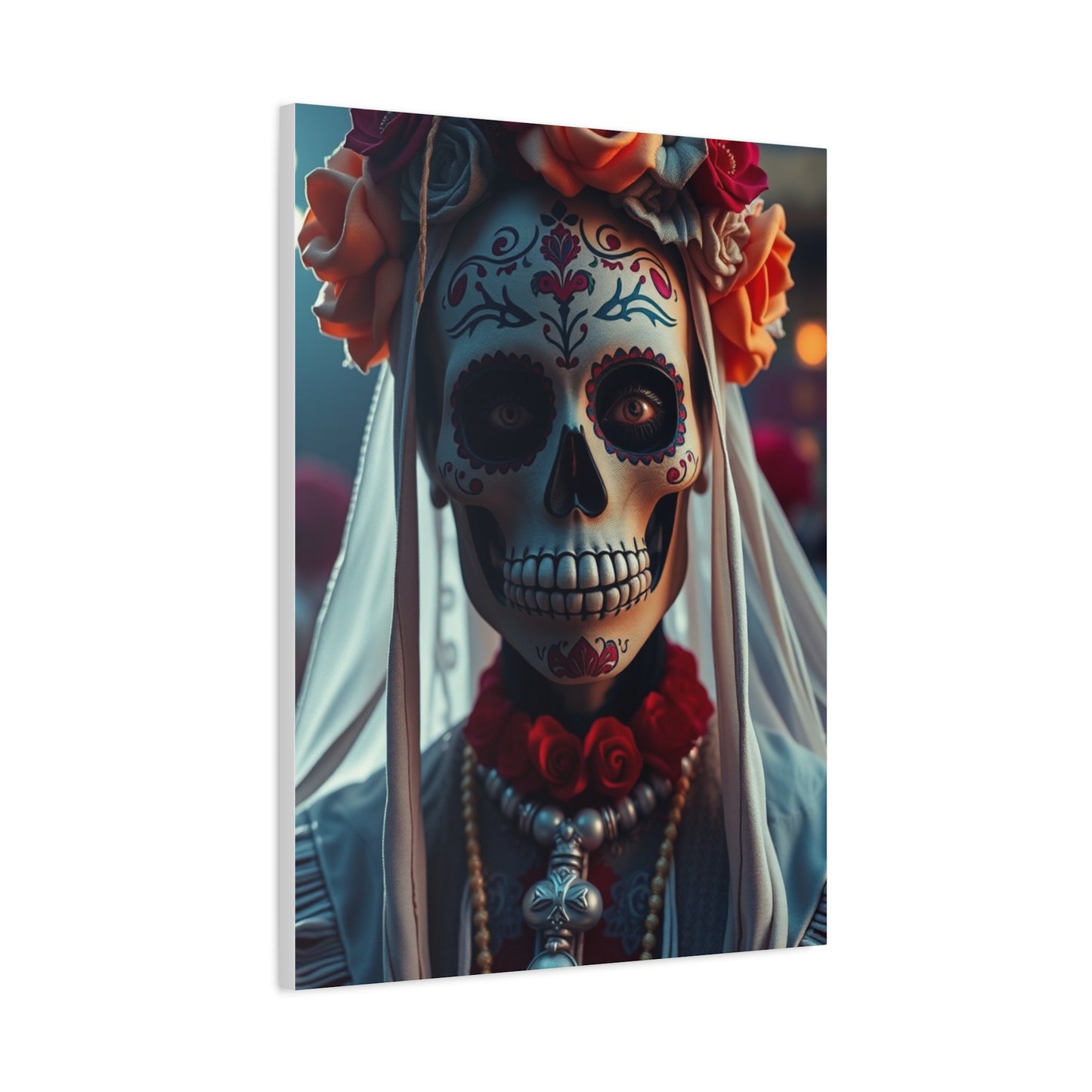Vision Día de los Muertos Art Art Wall Art & Canvas Print