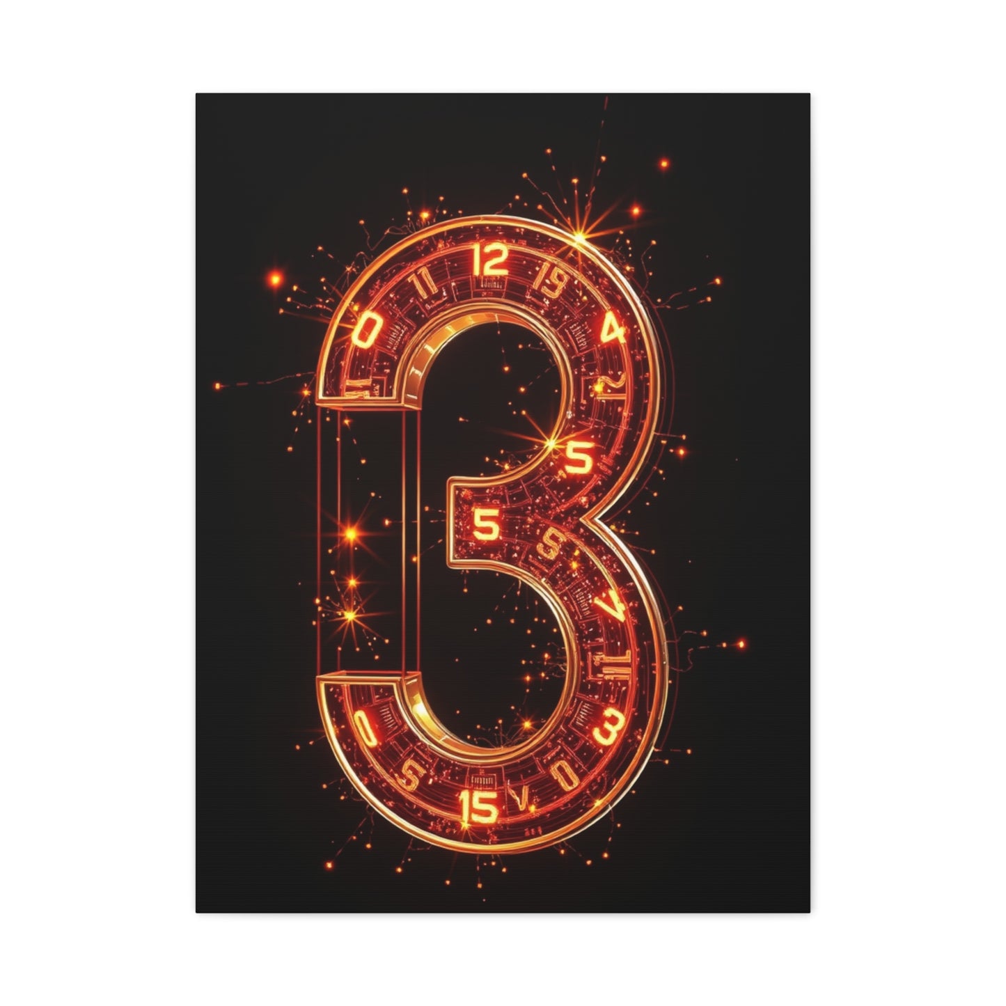 Masterpiece Numbers Art Vision Wall Art & Canvas Print