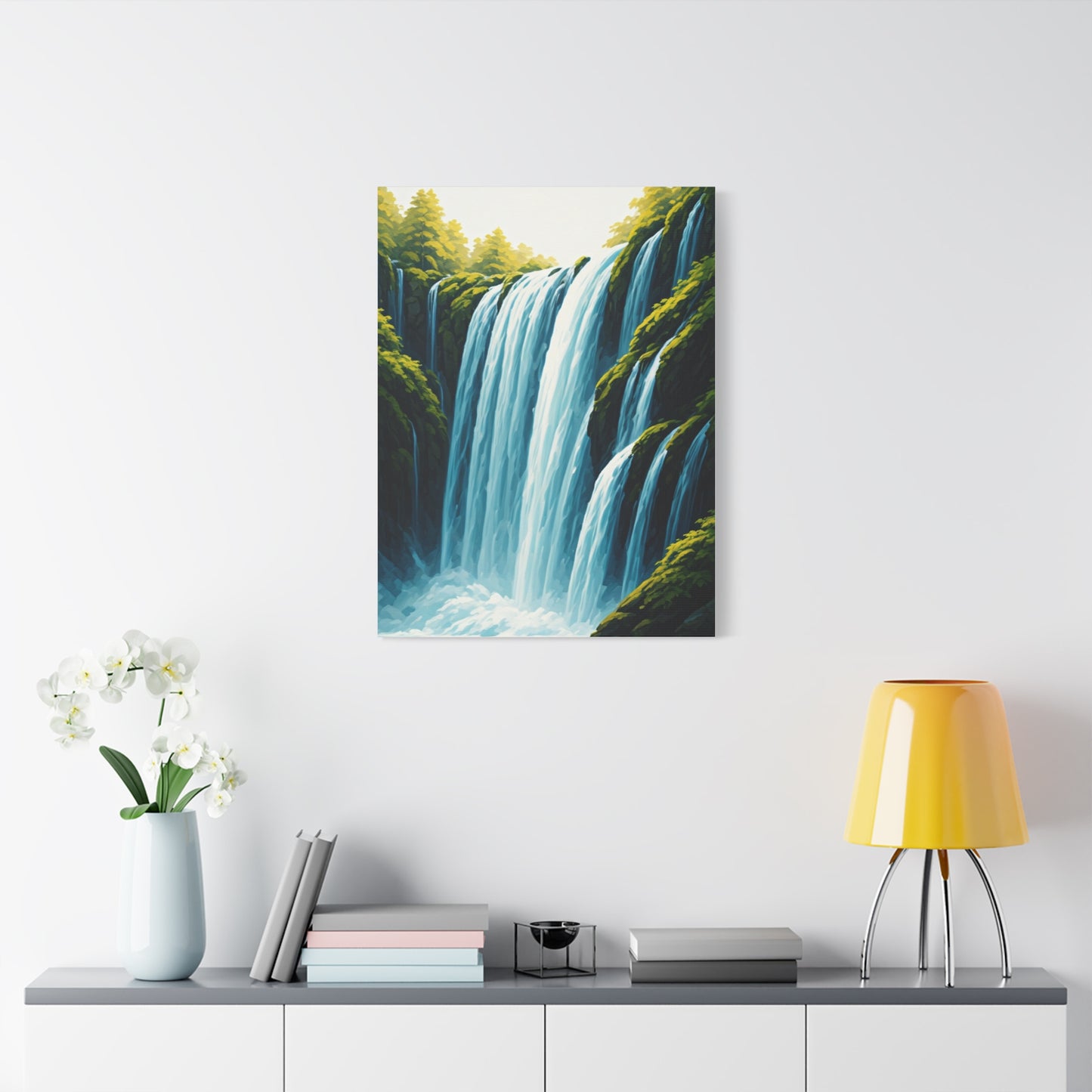 Lush Forest Waterfall Wall Art & Canvas Prints