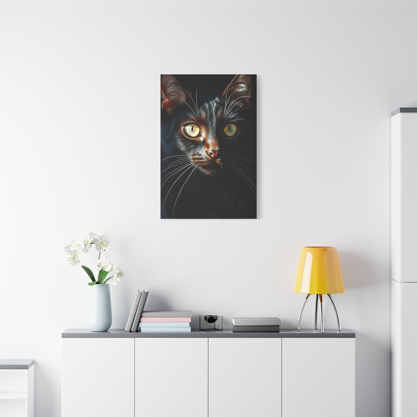 Black Cat Art Refined Canvas Wall Art & Canvas Print