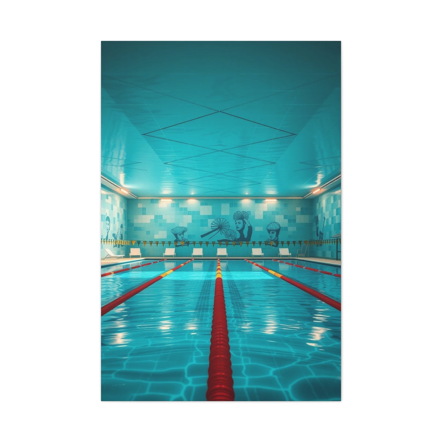 Swimming Pool Art Supreme Gallery Wall Art & Canvas Print