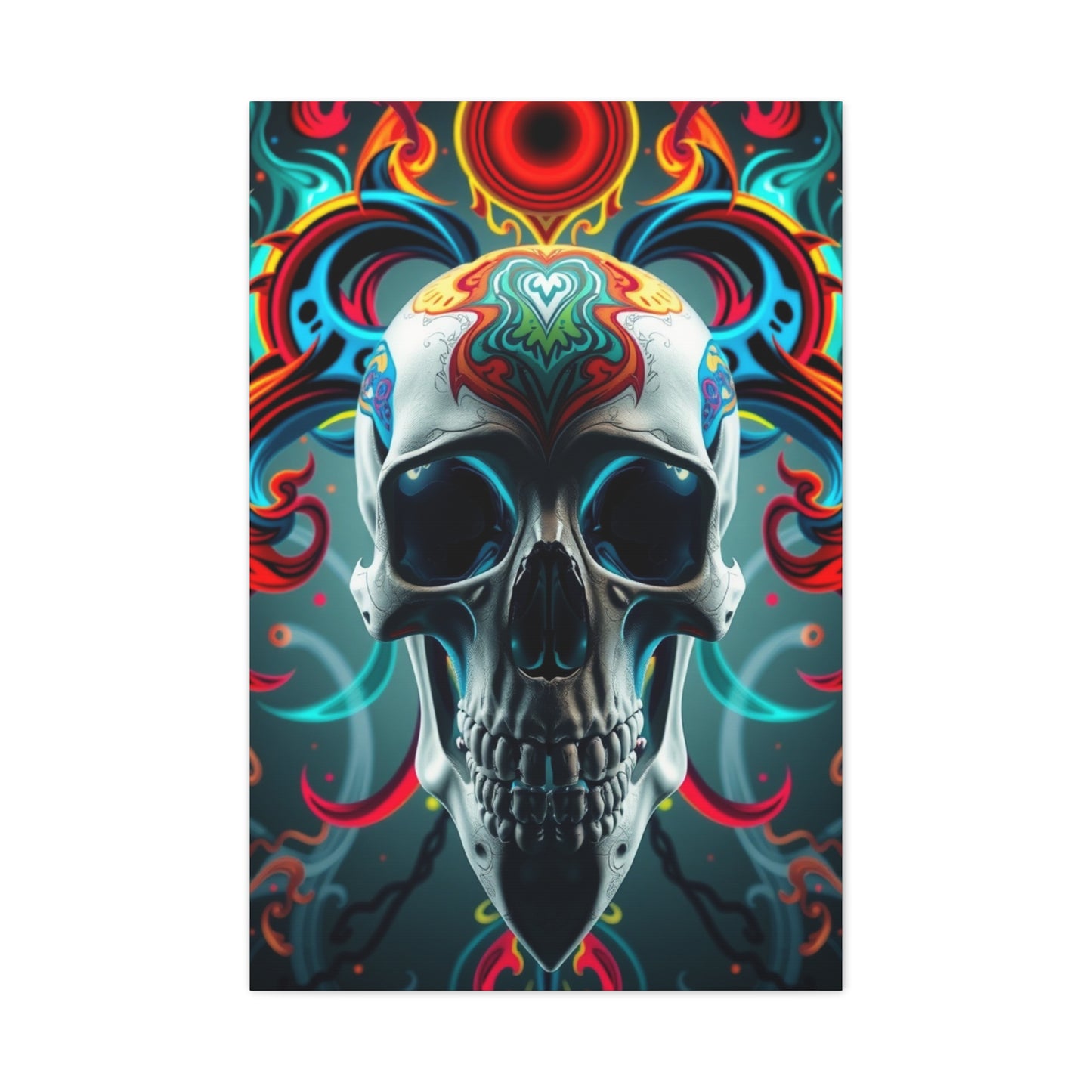 Collection 3D Trippy Skull Art By Ali Gulec Art Art Wall Art & Canvas Print