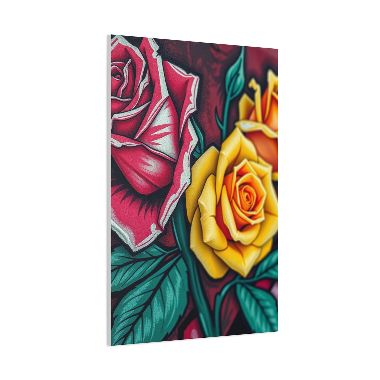 Exquisite Graffiti Blossoms Wall Art & Canvas Print