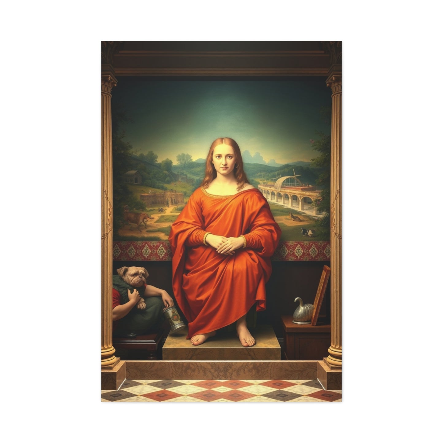 Refined Classicism Tableau Wall Art & Canvas Print