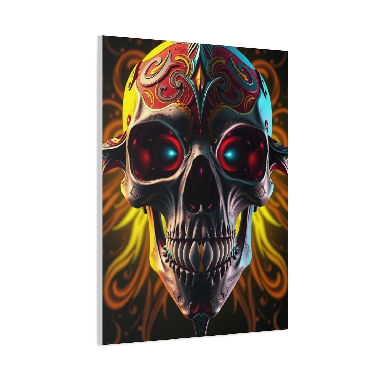 Masterpiece 3D Trippy Skull Art By Ali Gulec Art Vision Wall Art & Canvas Print