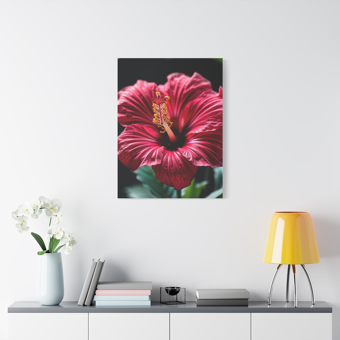 Hibiscus Flower Art Refined Canvas Wall Art & Canvas Print