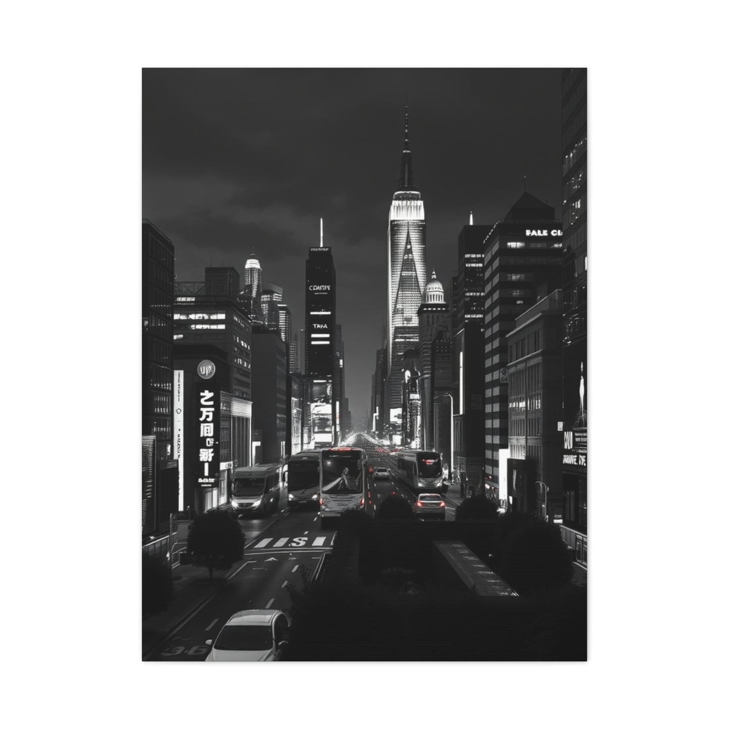 Supreme Black & White Cityscapes Art Collection Wall Art & Canvas Print