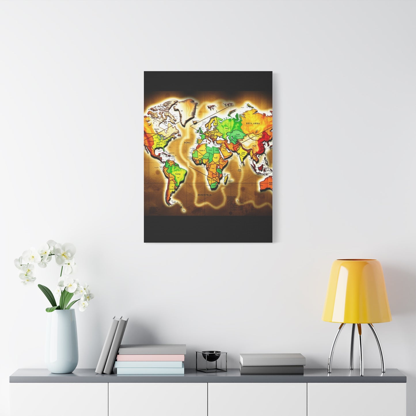 Supreme World Map Art Collection Wall Art & Canvas Print
