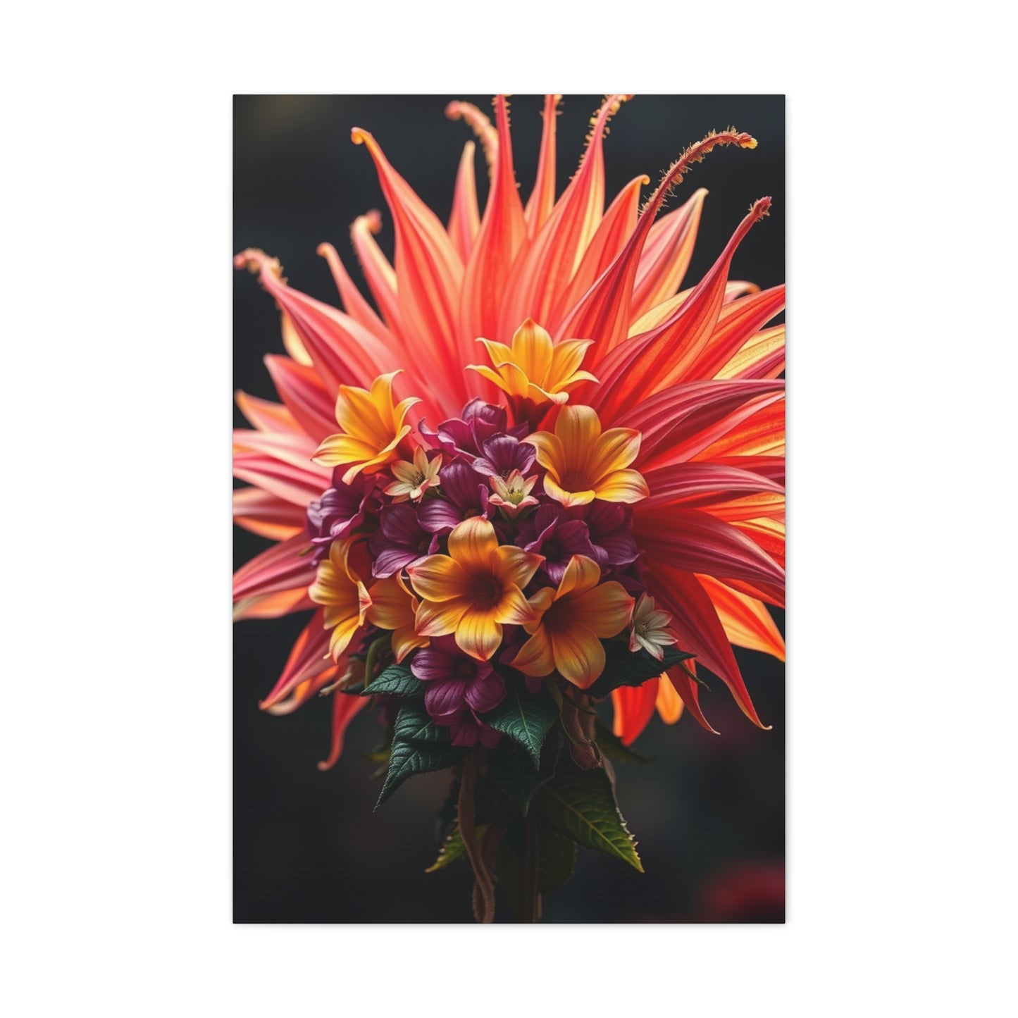 Radiant Blooming Facade Wall Art & Canvas Print