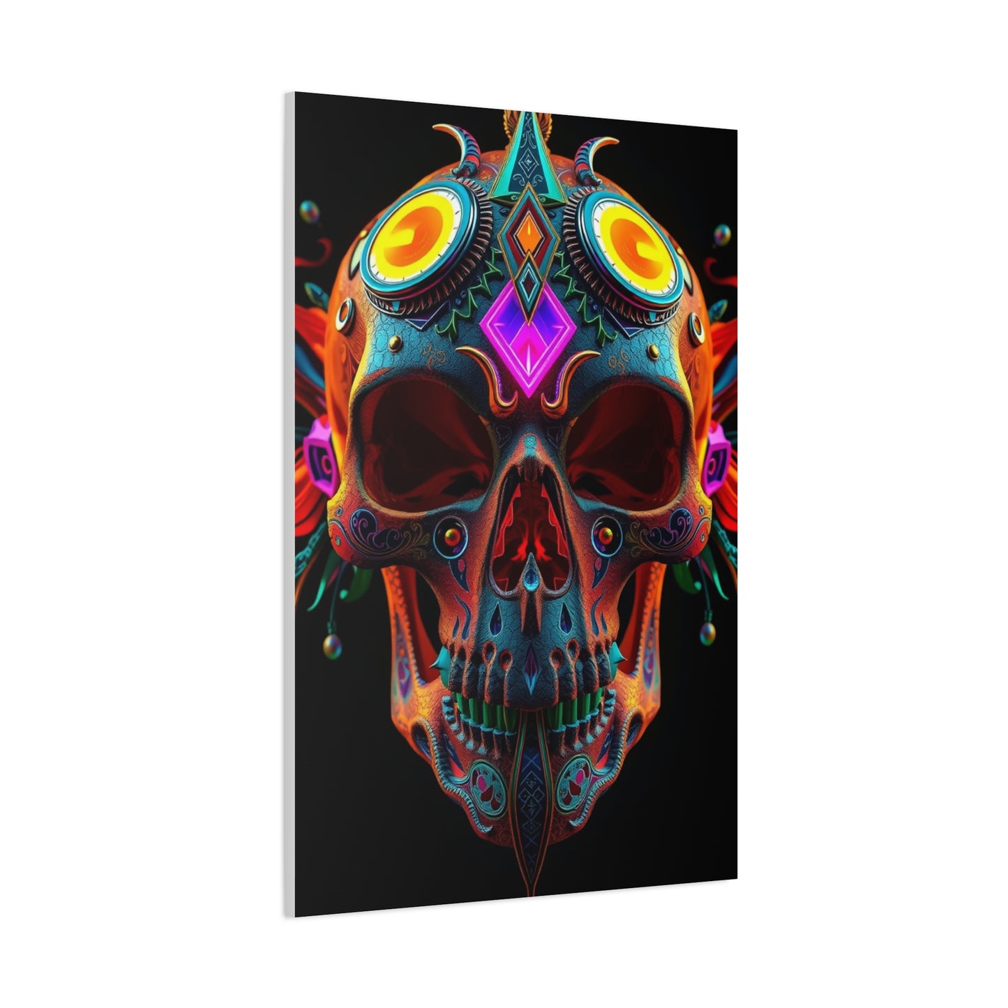 3D Trippy Skull Art By Ali Gulec Art Luxury Canvas Wall Art & Canvas Print