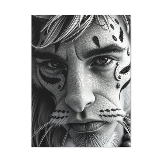 Masterpiece Black and White Illustrations Art Vision Wall Art & Canvas Print
