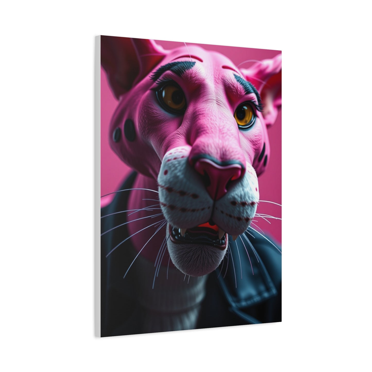 Blush Panther Radiance Wall Art & Canvas Print