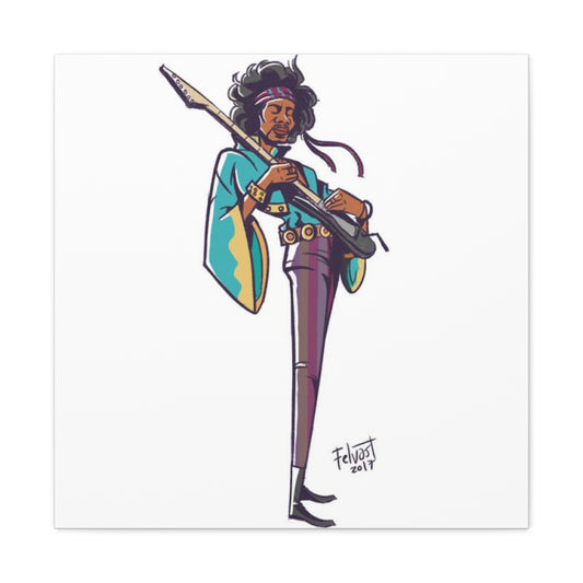 Jimi Hendrix Doodle Poster Art Wall Art & Canvas Prints