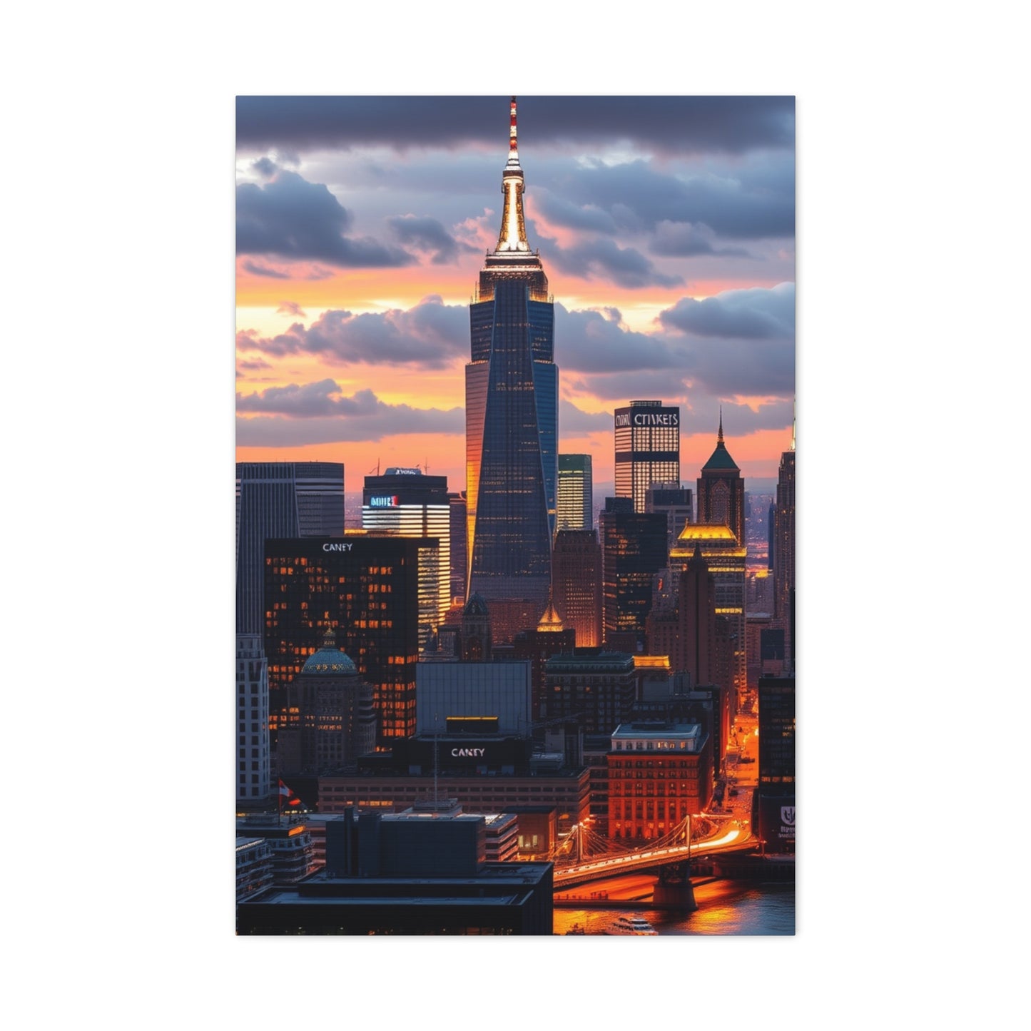 Supreme NYC Skyline Art Collection Wall Art & Canvas Print