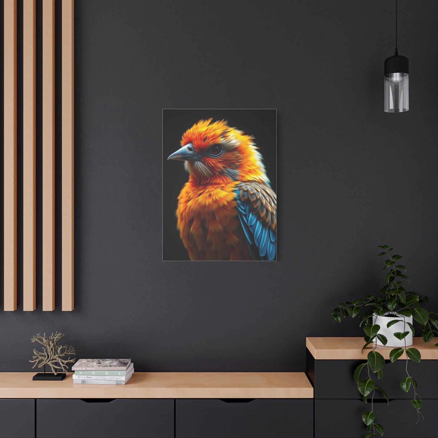 Feathered Harmony Tableau Wall Art & Canvas Print