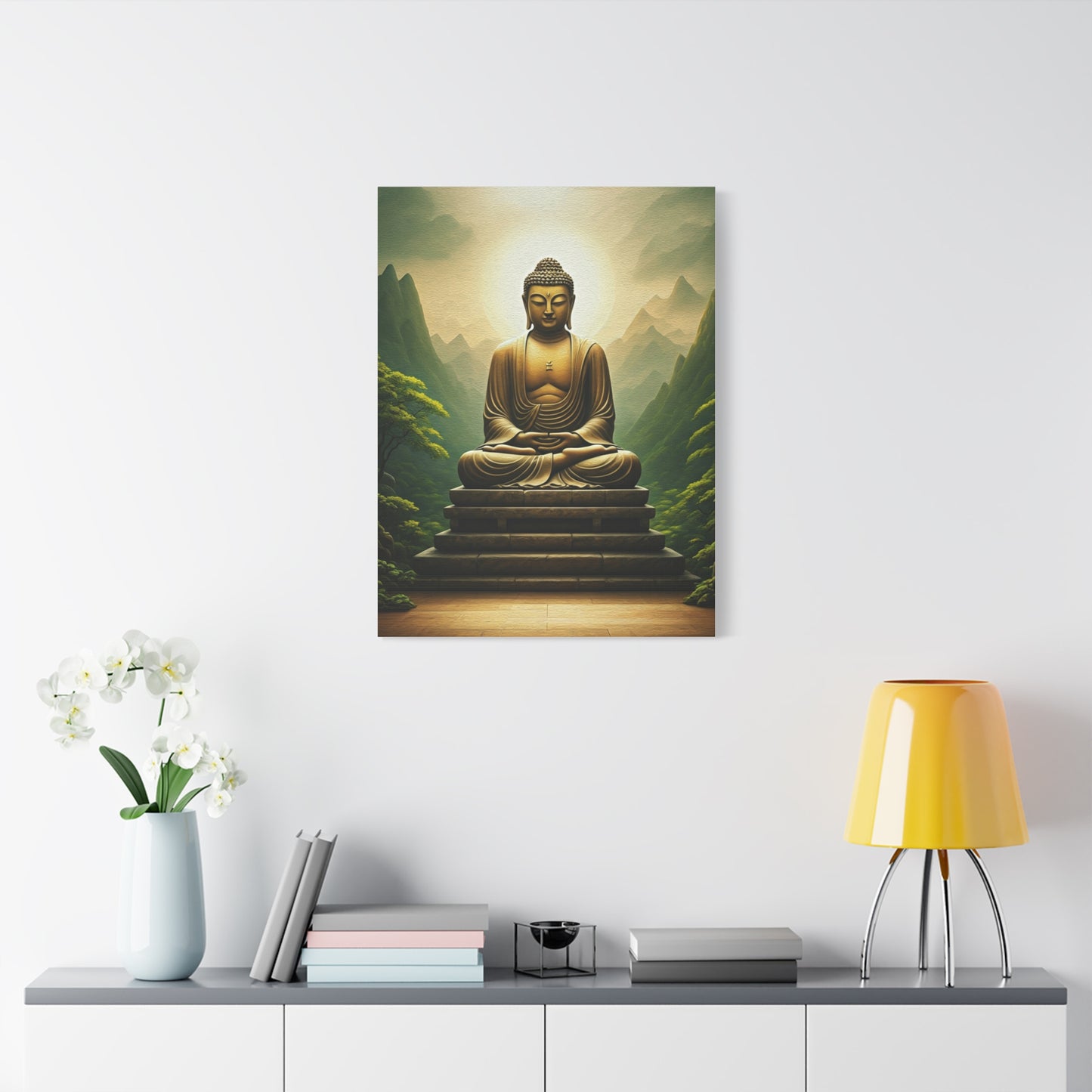 Sacred Mountain Buddha Serenity Wall Art & Canvas Prints