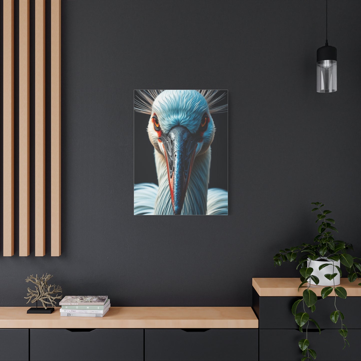 Vision Crane Bird Art Art Wall Art & Canvas Print