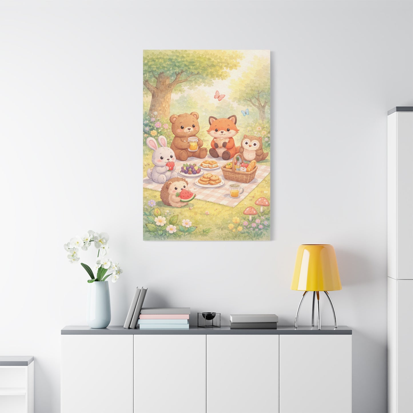 Magical Forest Picnic Wall Art & Canvas Print